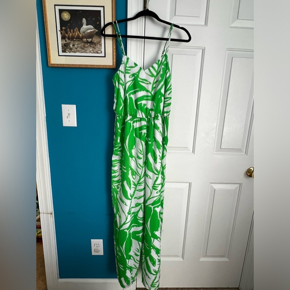 Lilly Pulitzer for Target Green Floral Jumpsuit M - Picture 2 of 11